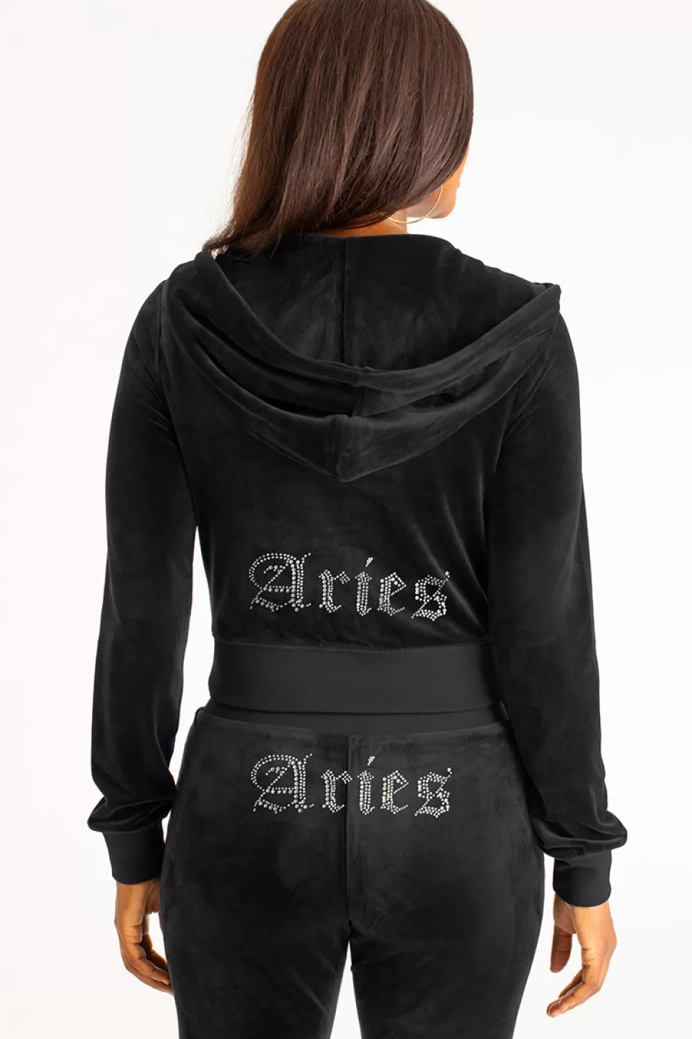 Juicy Couture Bling Sets | Track Tops^Aries Big Bling Velour Hoodie