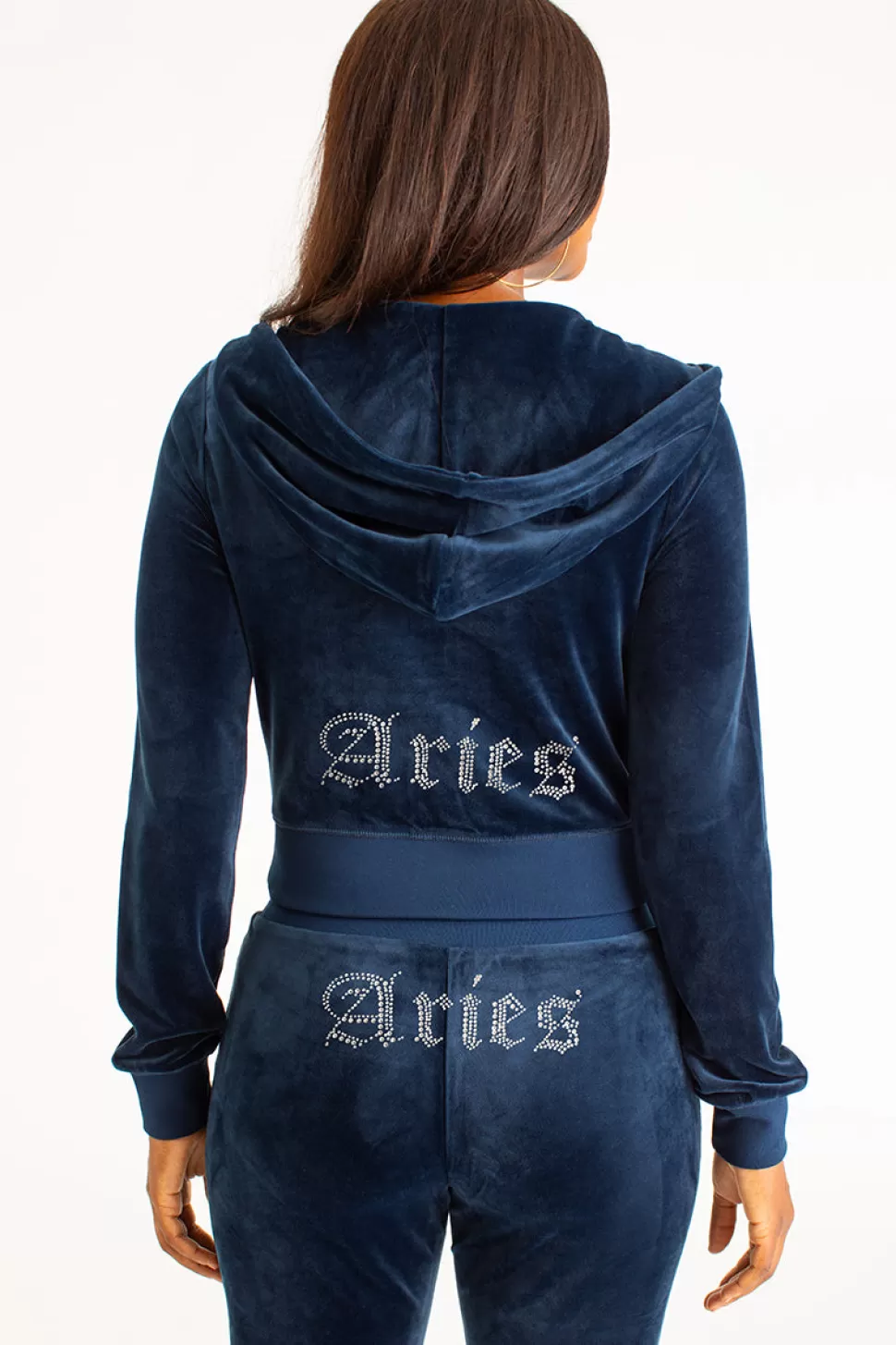 Juicy Couture Aries^Aries Big Bling Velour Hoodie