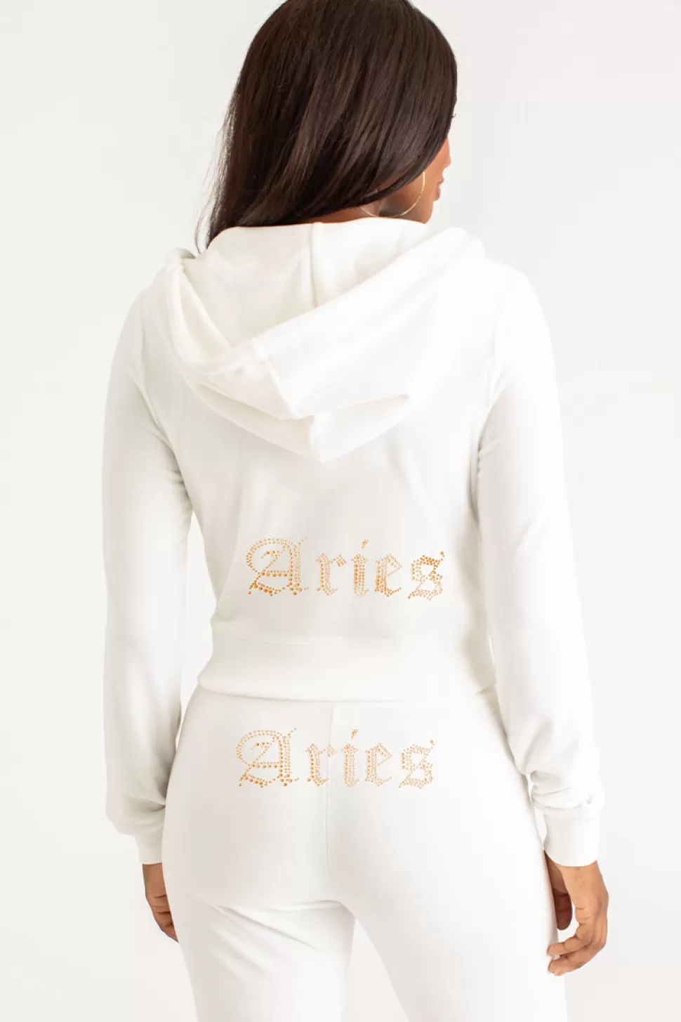 Juicy Couture Aries^Aries Big Bling Velour Hoodie