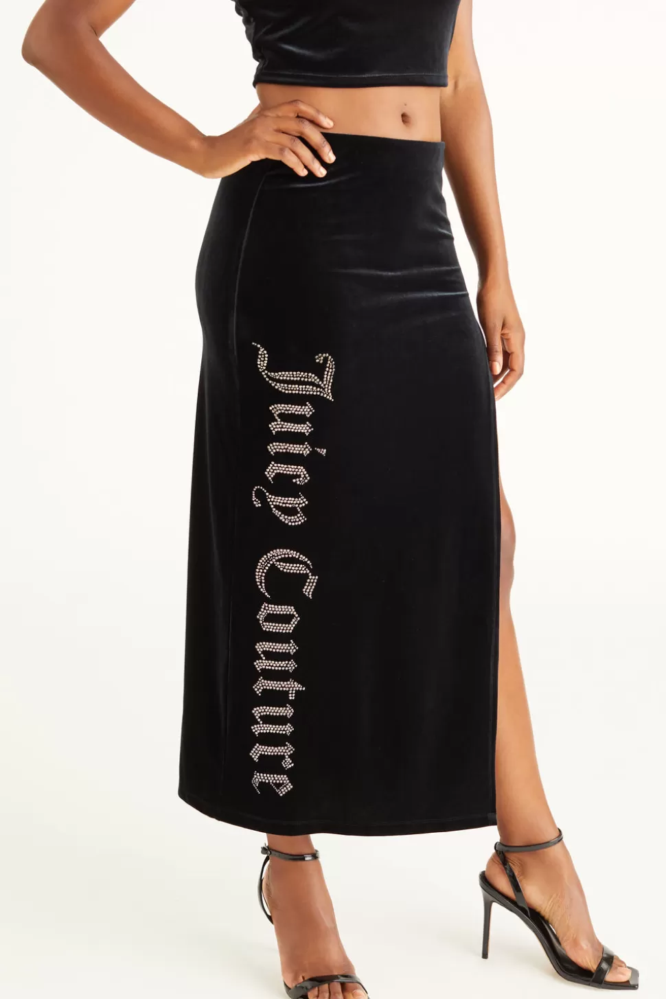 Juicy Couture Skirts^Big Bling Velour Maxi Skirt