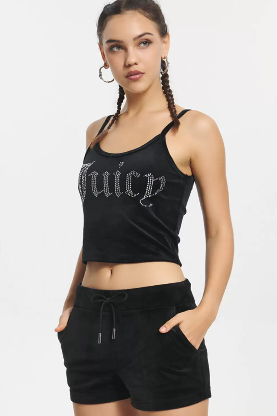 Juicy Couture Bling Sets^Big Bling Velour Tank Top