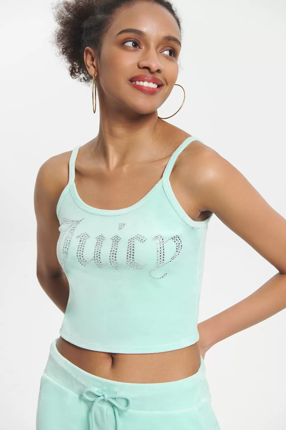 Juicy Couture Bling Sets^Big Bling Velour Tank Top