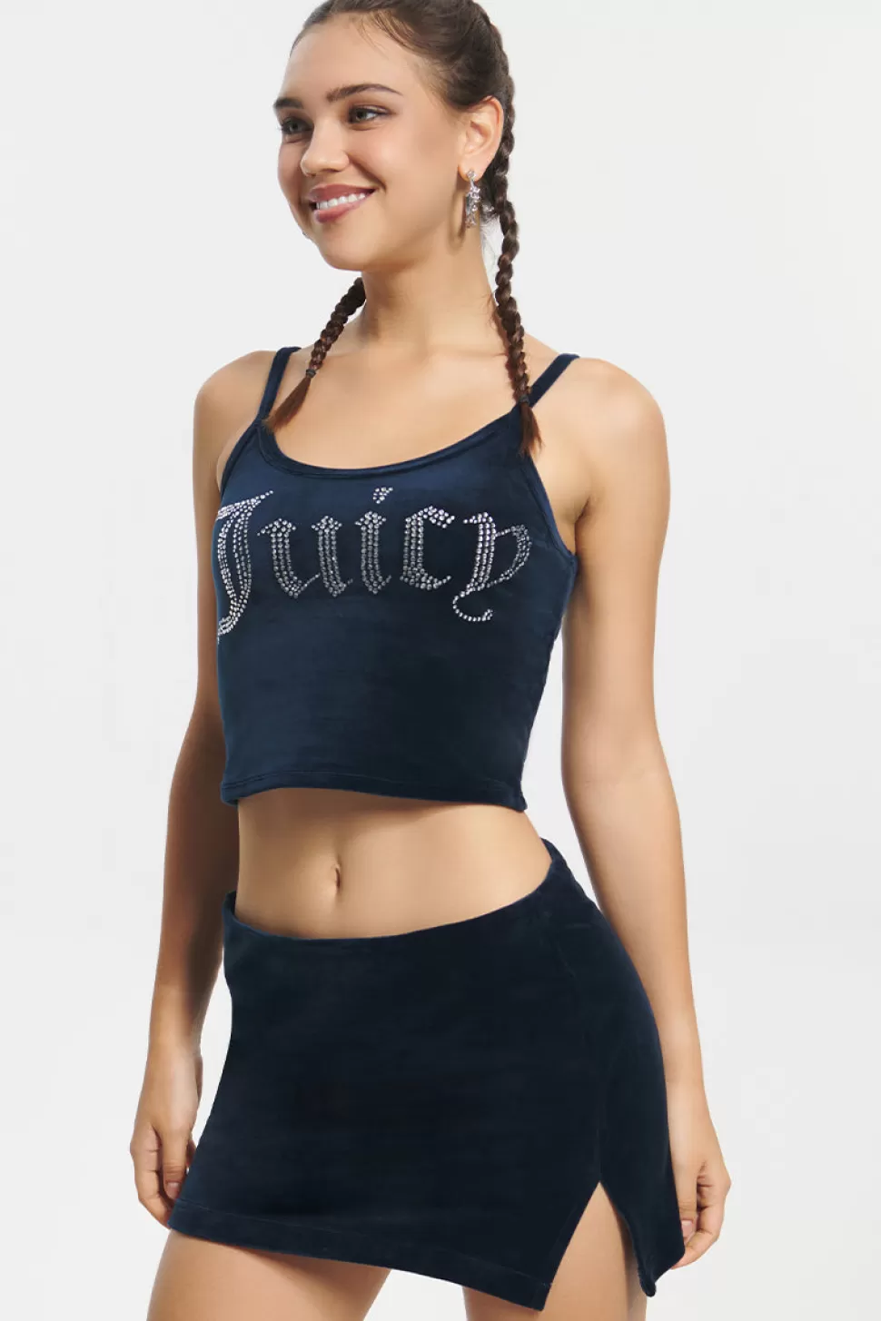 Juicy Couture Bling Sets^Big Bling Velour Tank Top