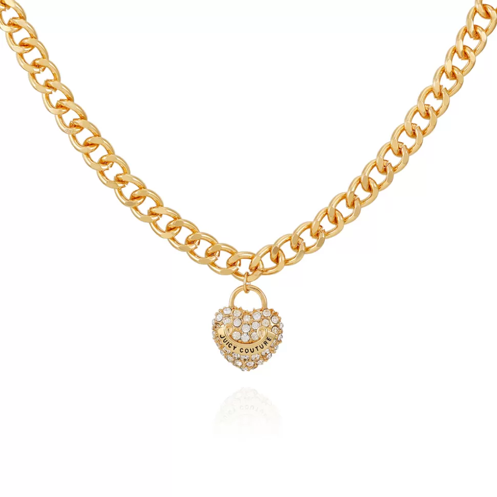 Juicy Couture Necklaces^Bling Heart Charm Necklace