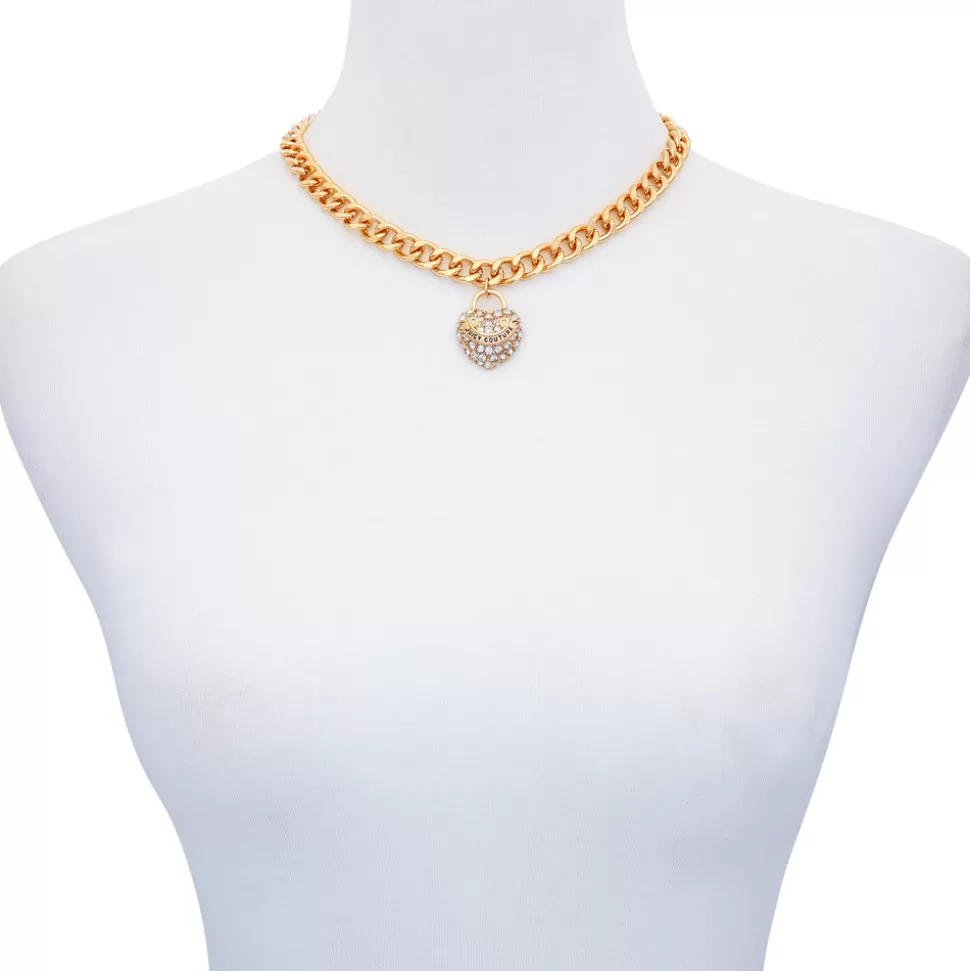 Juicy Couture Necklaces^Bling Heart Charm Necklace