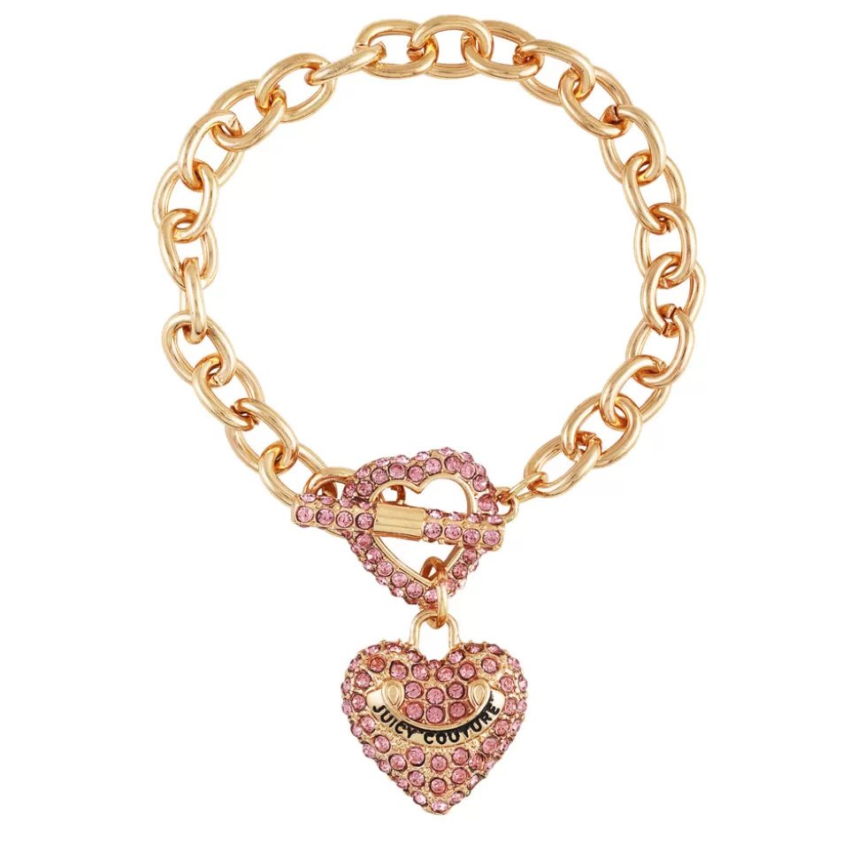 Juicy Couture Bracelets^Bling Heart Pendant Charm Bracelet