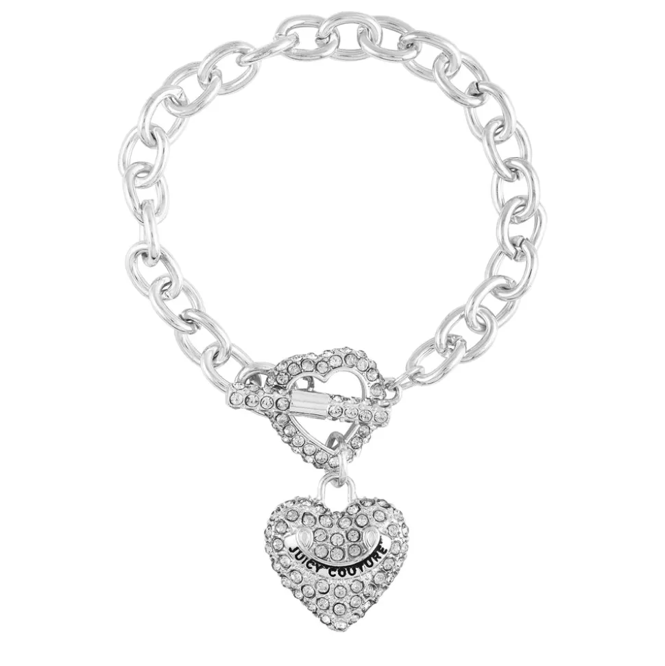 Juicy Couture Bracelets^Bling Heart Pendant Charm Bracelet