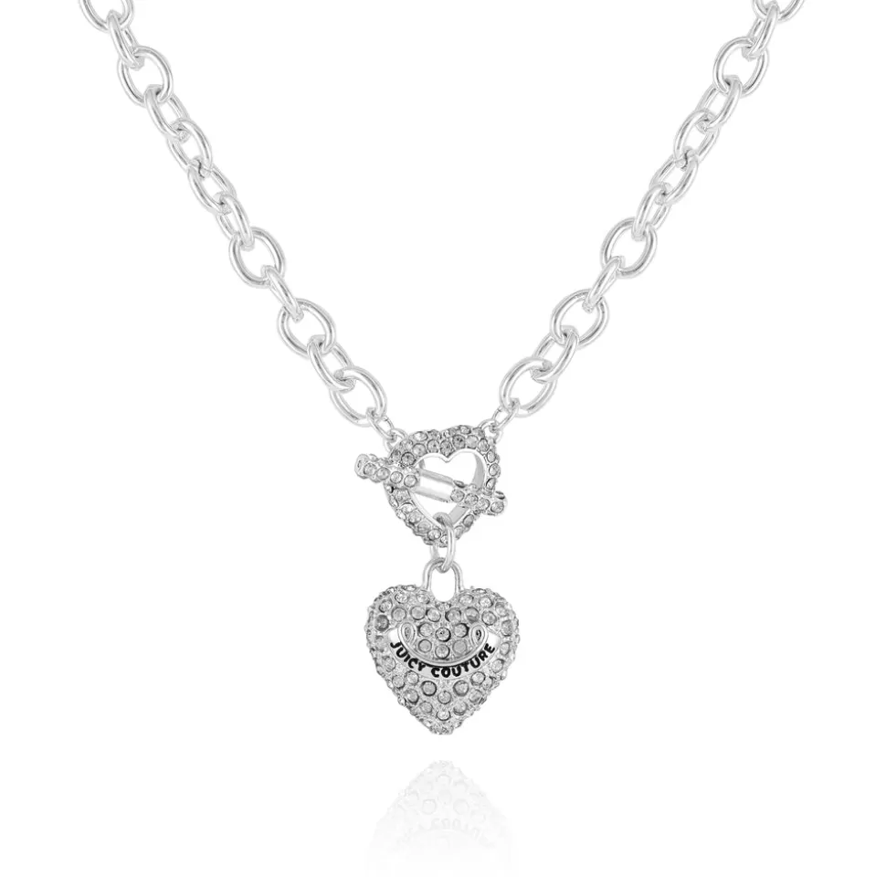 Juicy Couture Necklaces^Bling Heart Pendant Charm Necklace