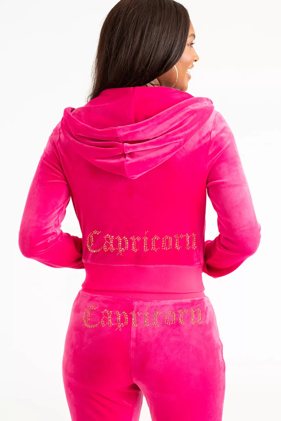 Juicy Couture Bling Sets | Track Tops^Capricorn Big Bling Velour Hoodie