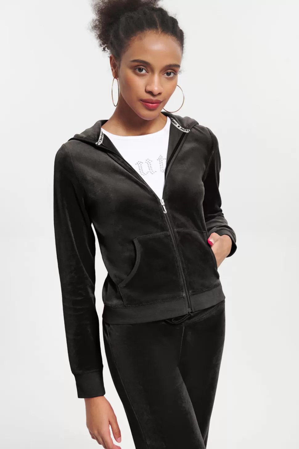 Juicy Couture Track Tops | Track Tops^Classic Cotton Velour Hoodie