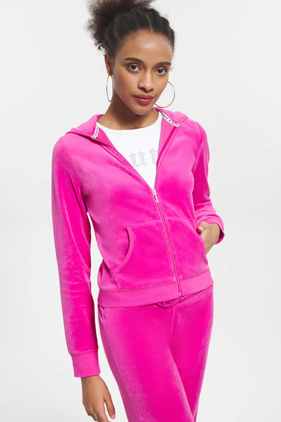 Juicy Couture Track Tops | Track Tops^Classic Cotton Velour Hoodie