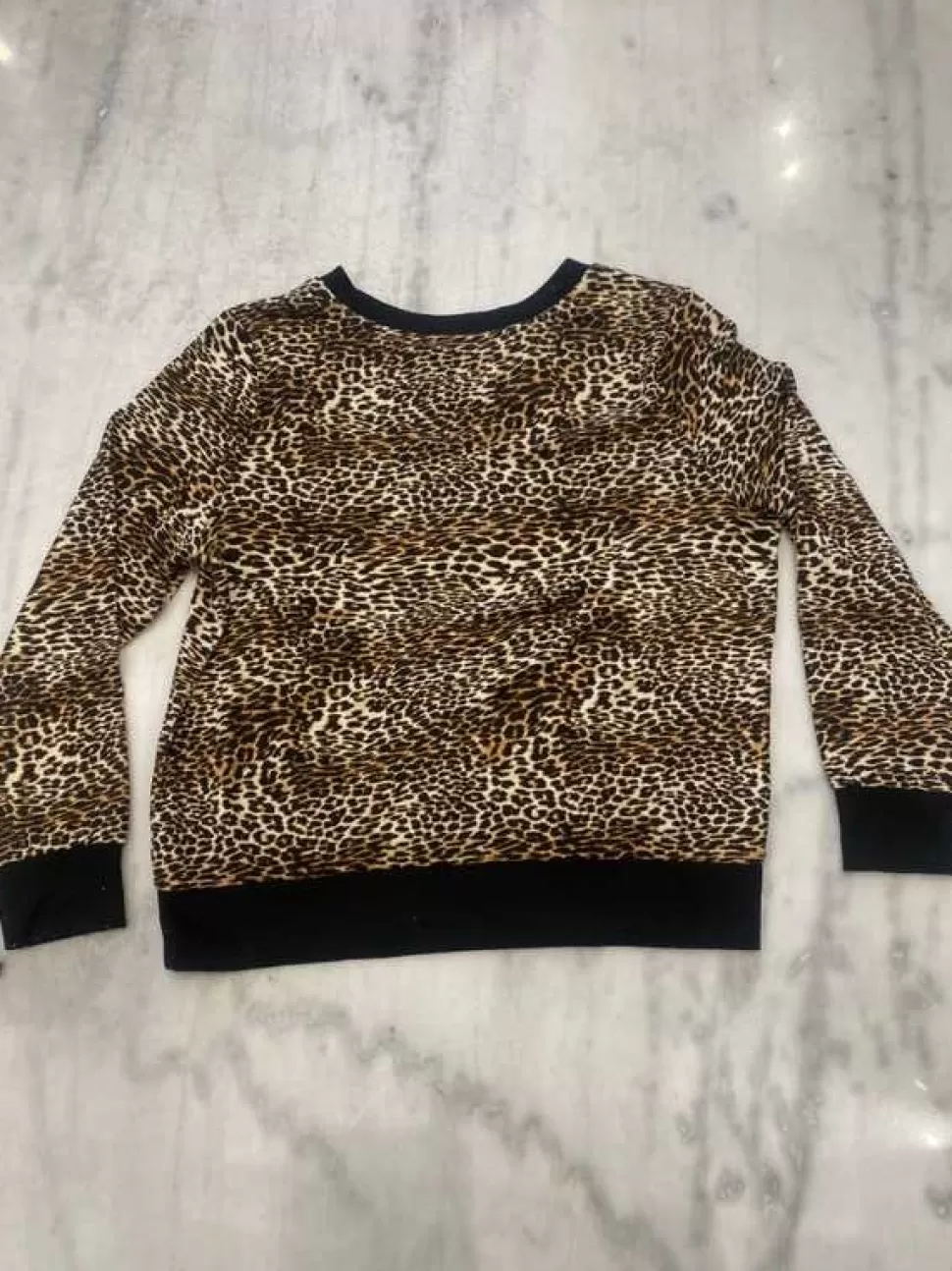 Juicy Couture Tees & Tops^Crewneck Leopard Pajama Top—REJUICED