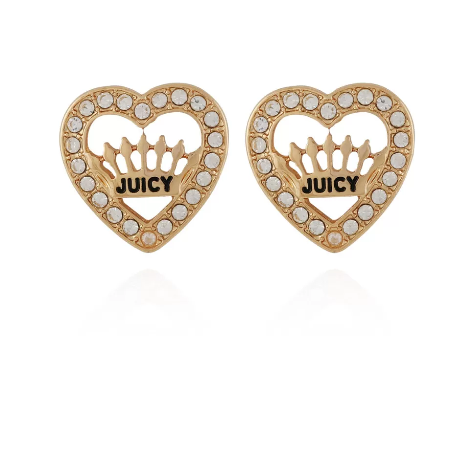 Juicy Couture Earrings^Crown Heart Stud Earrings