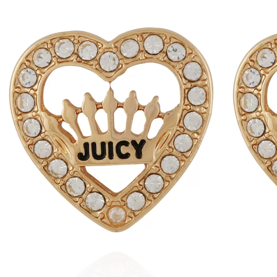 Juicy Couture Earrings^Crown Heart Stud Earrings