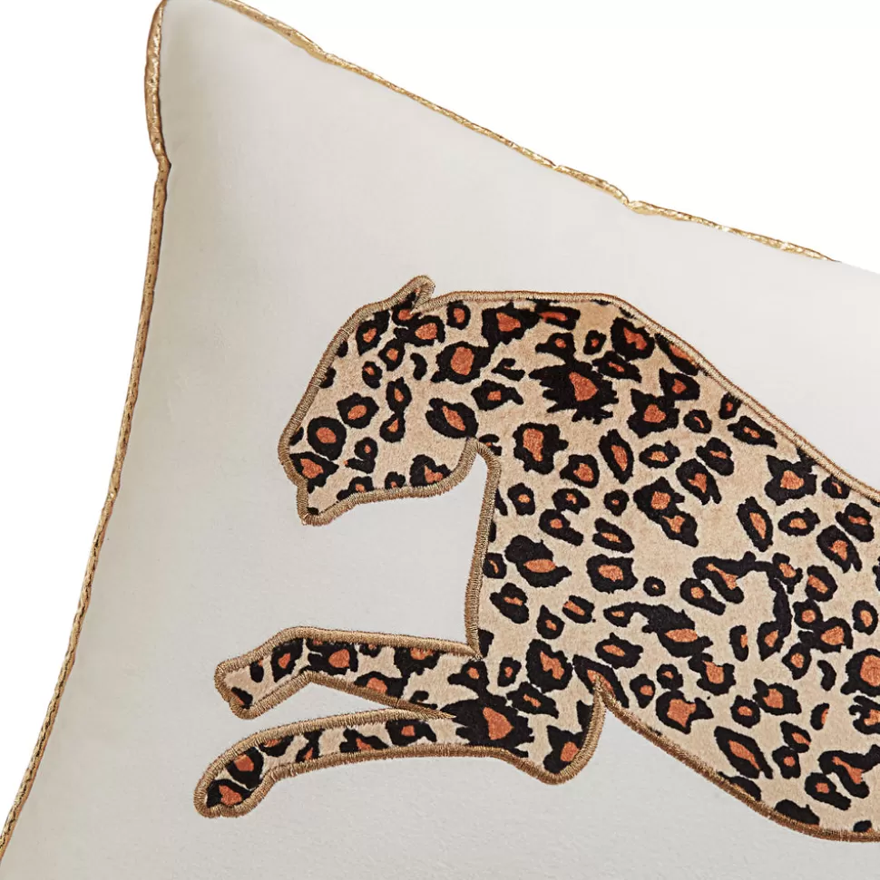 Juicy Couture Throw Pillows^Embroidered Leopard Pillow