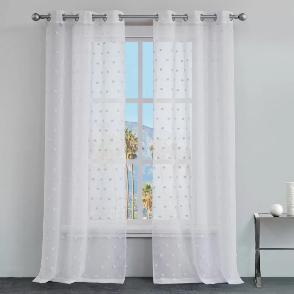 Juicy Couture Curtains^Evelyn Polka Dot Sheer Curtains