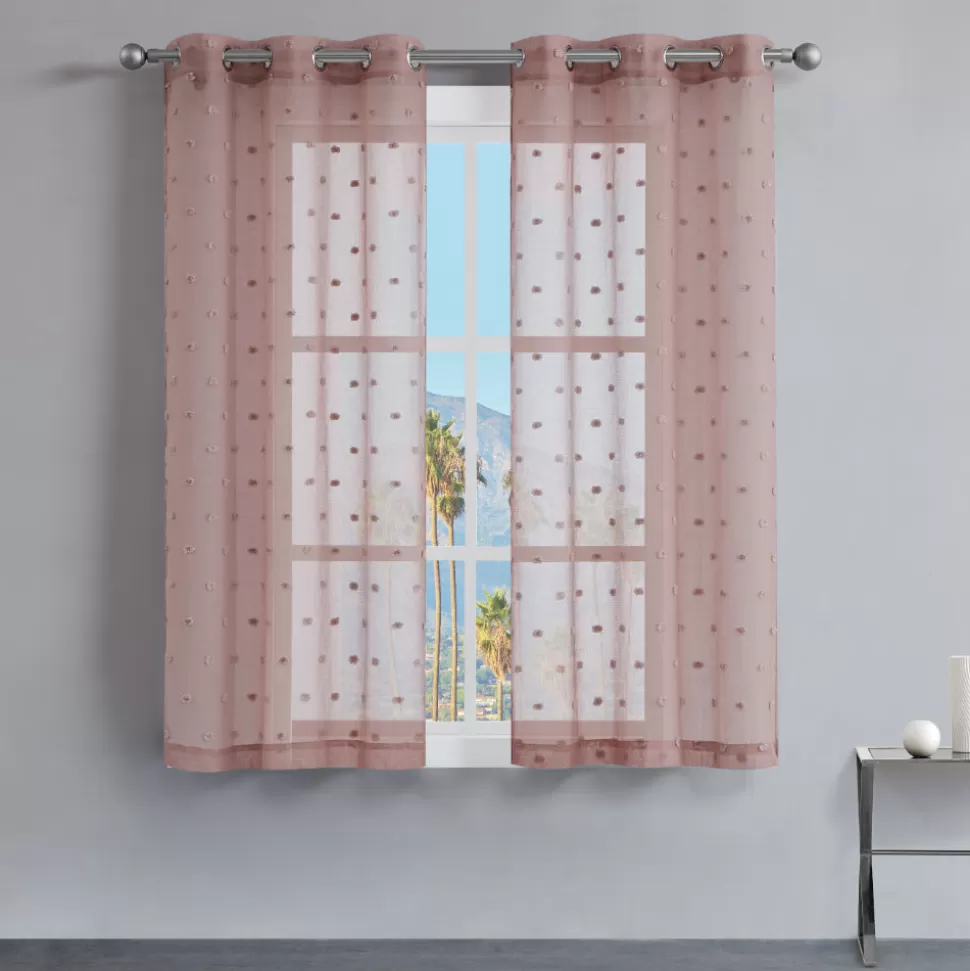 Juicy Couture Curtains^Evelyn Polka Dot Sheer Curtains