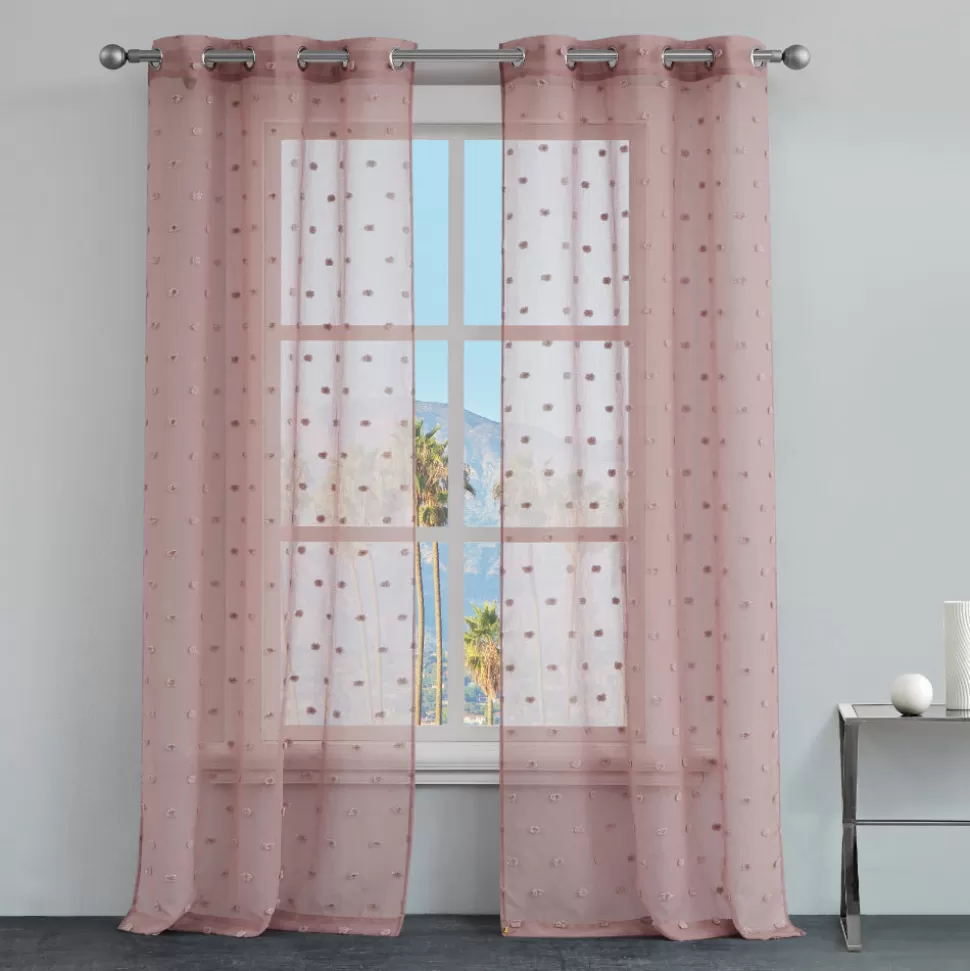 Juicy Couture Curtains^Evelyn Polka Dot Sheer Curtains