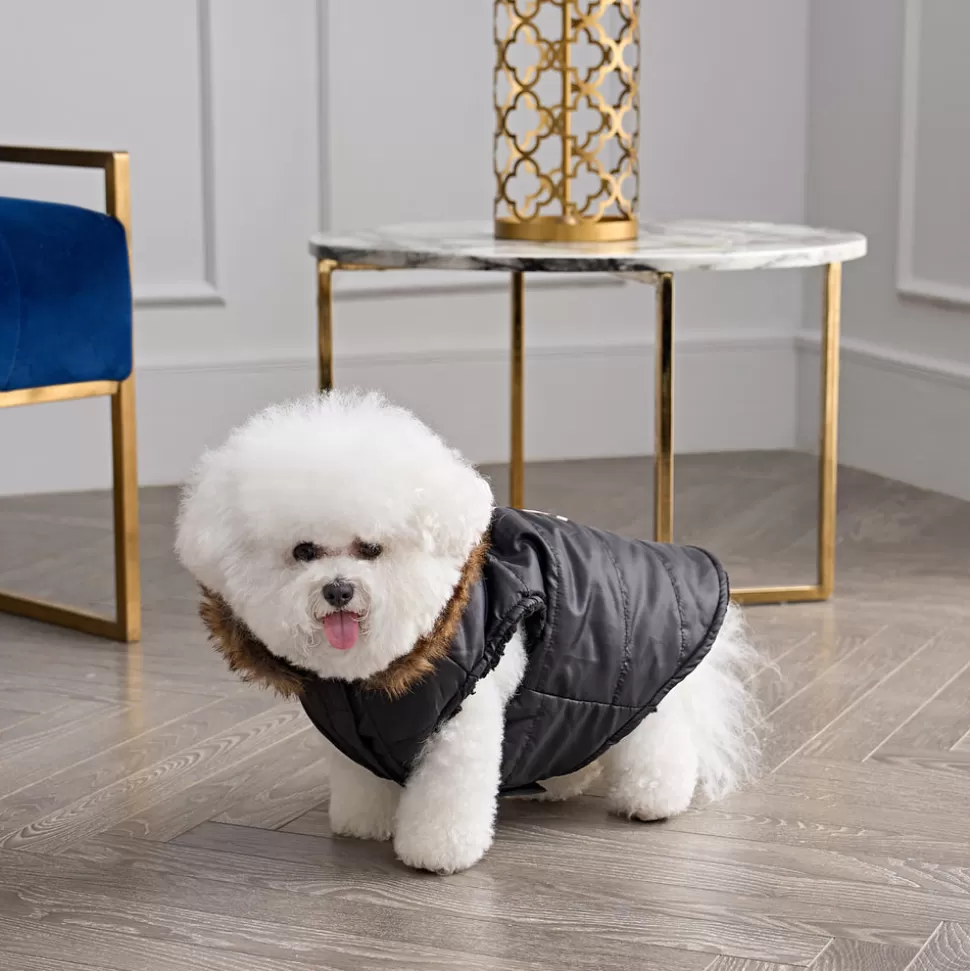 Juicy Couture Pet Apparel^Faux Fur Hooded Pet Jacket