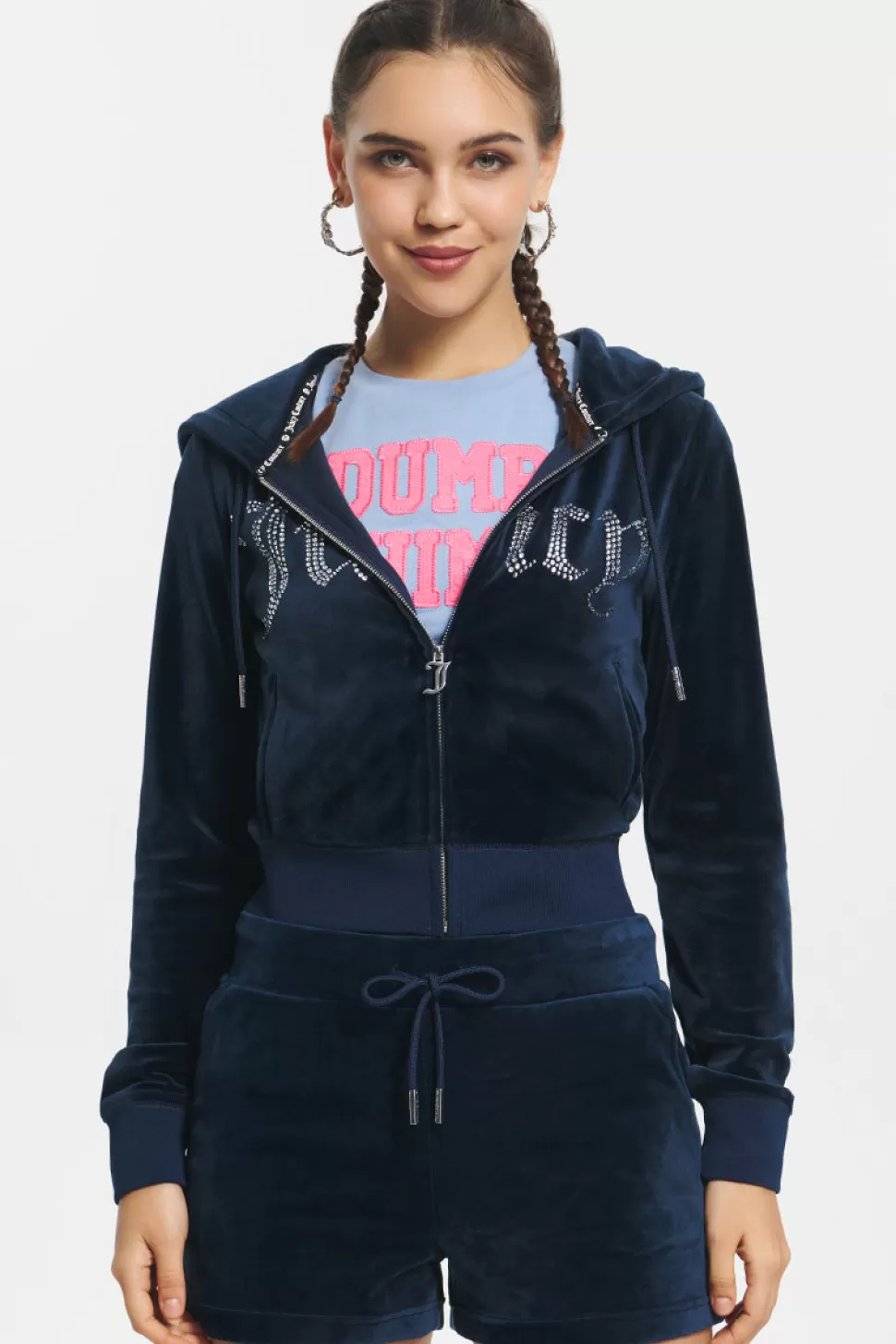 Juicy Couture Bling Sets | Track Tops^Front Bling Hoodie