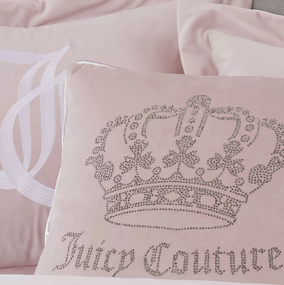 Juicy Couture Throw Pillows^Gothic Rhinestone Crown Pillow