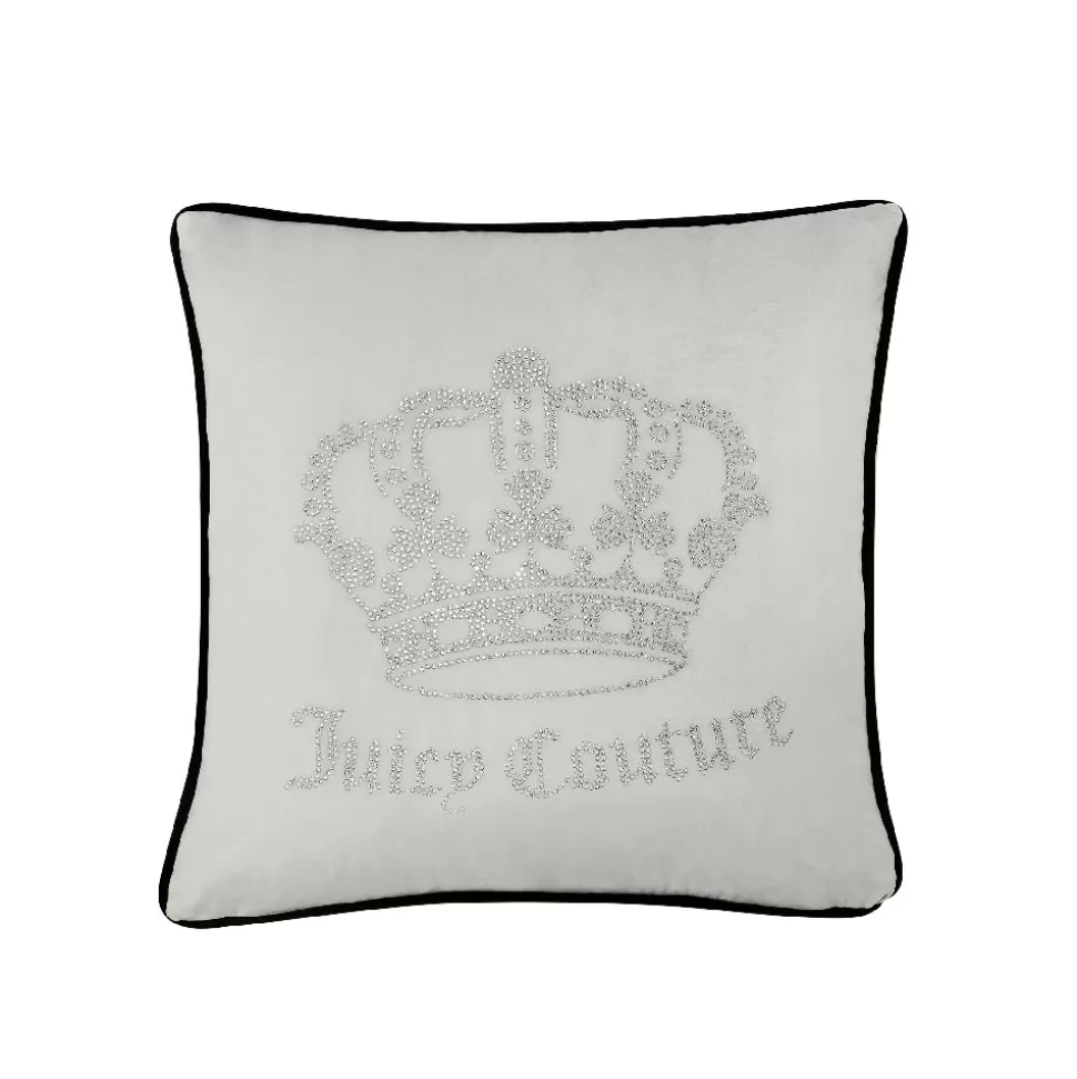 Juicy Couture Throw Pillows^Gothic Rhinestone Crown Pillow