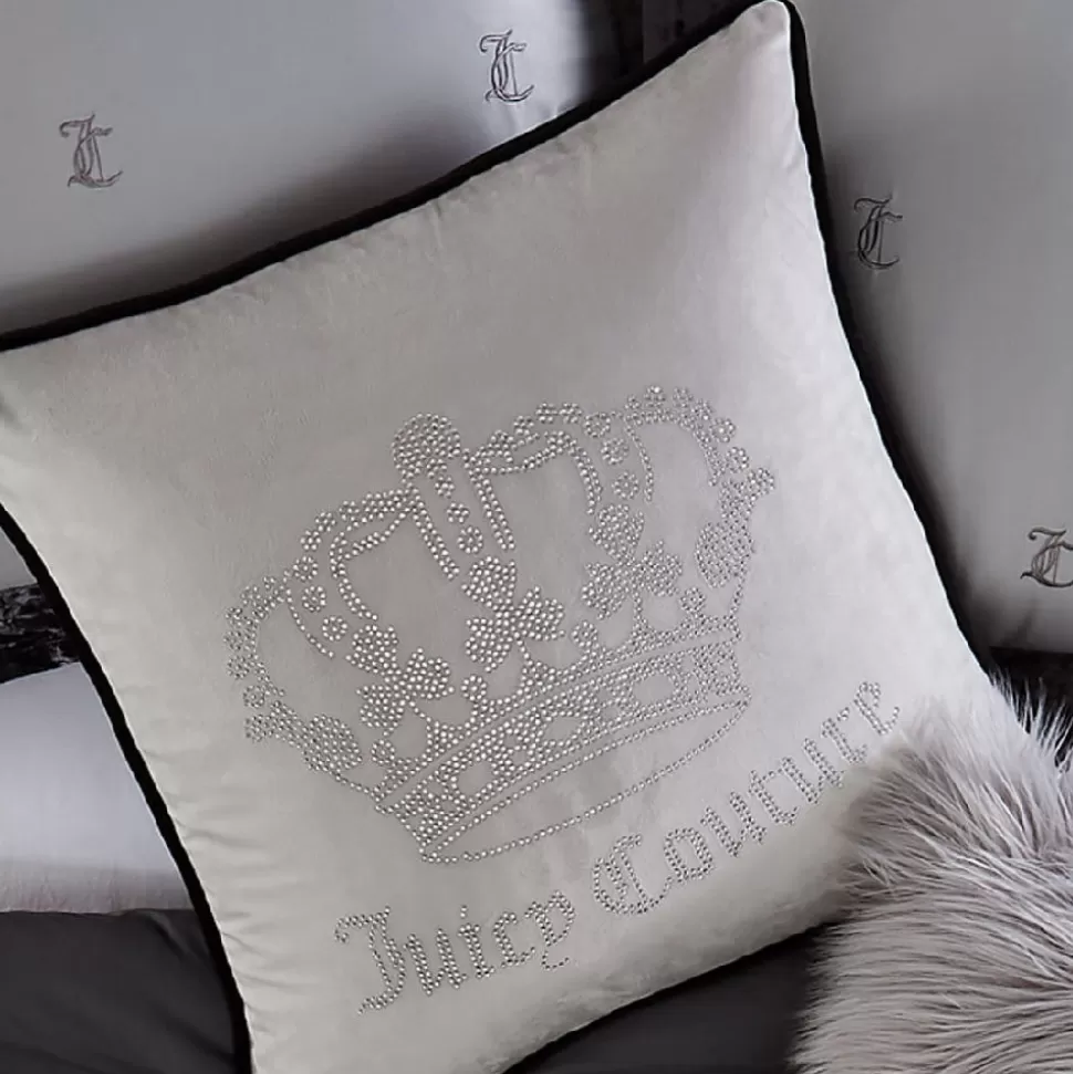 Juicy Couture Throw Pillows^Gothic Rhinestone Crown Pillow