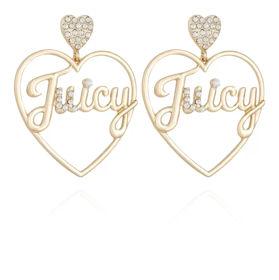 Juicy Couture Earrings^Heart Logo Hoop Earrings