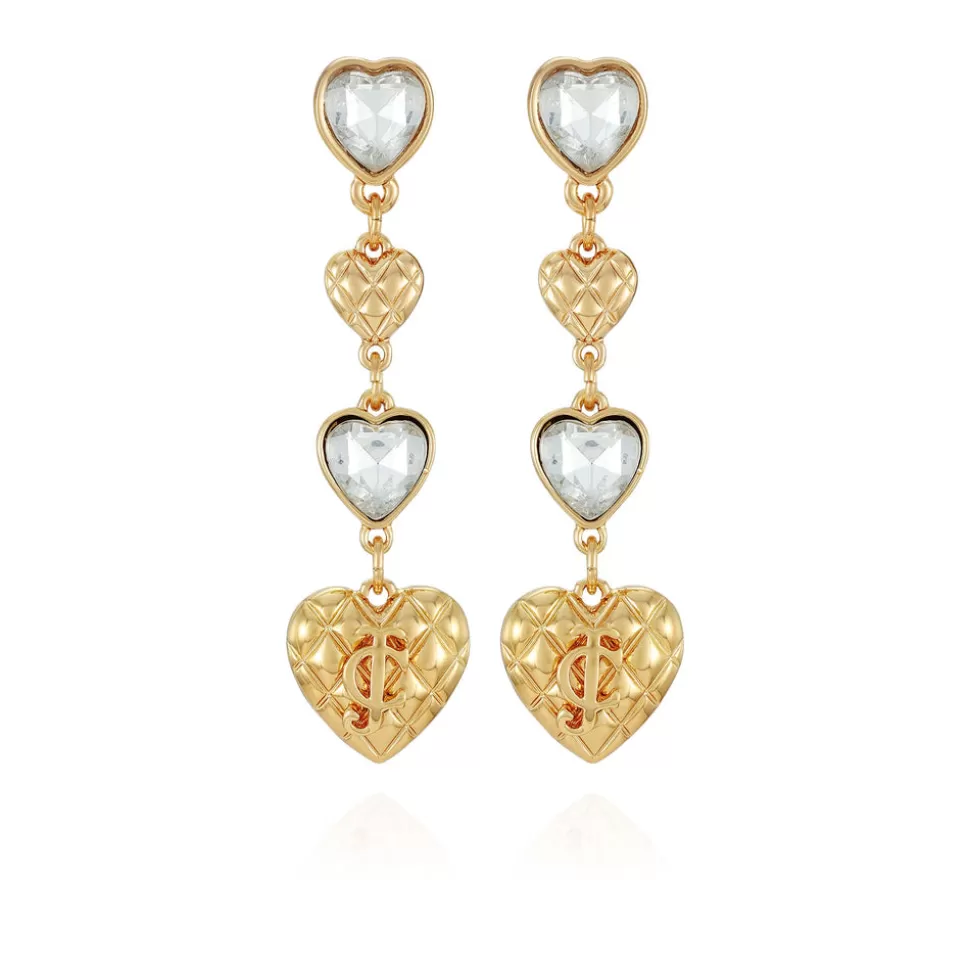 Juicy Couture Earrings^Heart Shaped Linear Drop Earrings