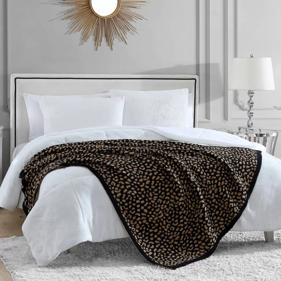 Juicy Couture Throw Blankets^Leopard Print Throw Blanket