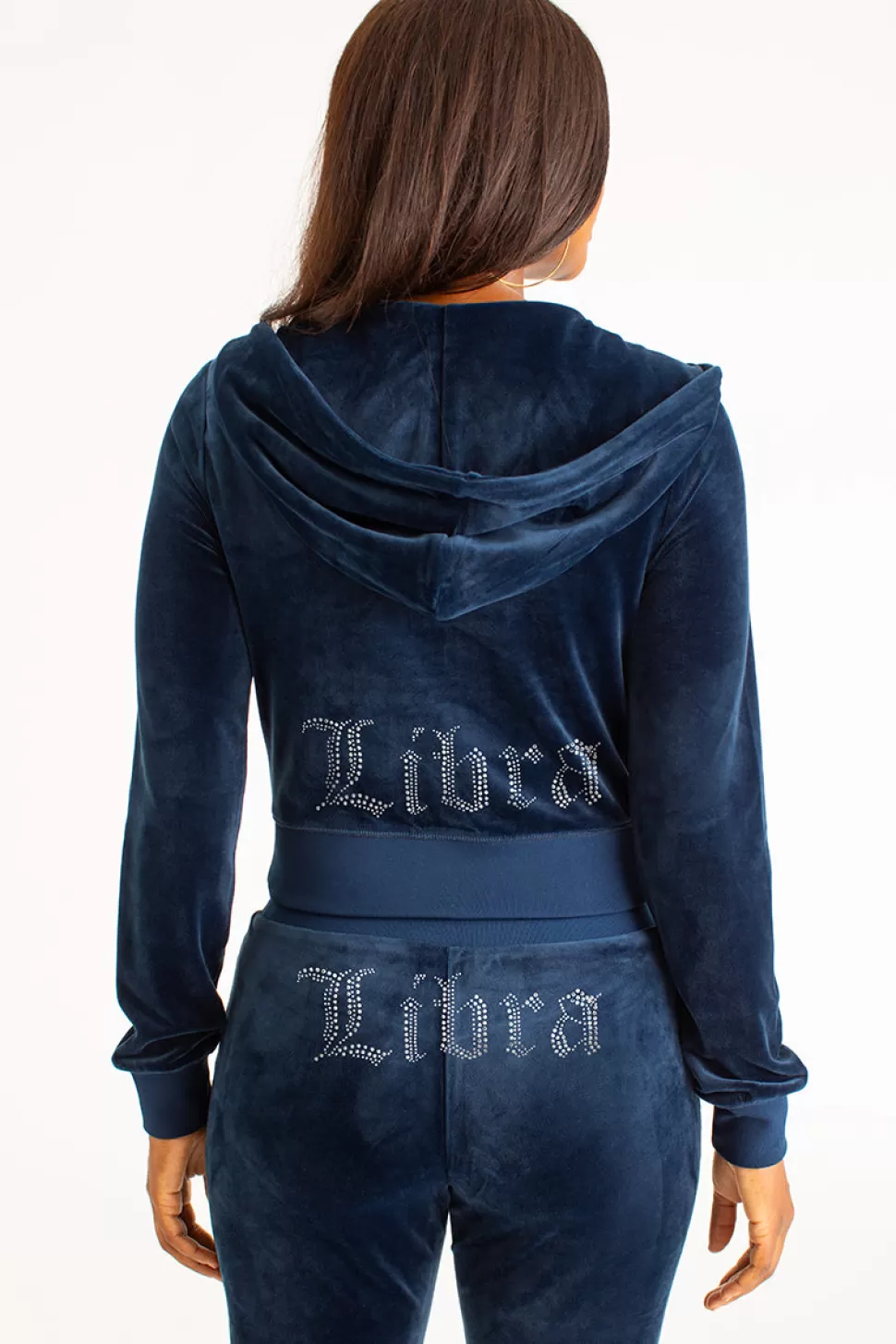 Juicy Couture Libra^Libra Big Bling Velour Hoodie