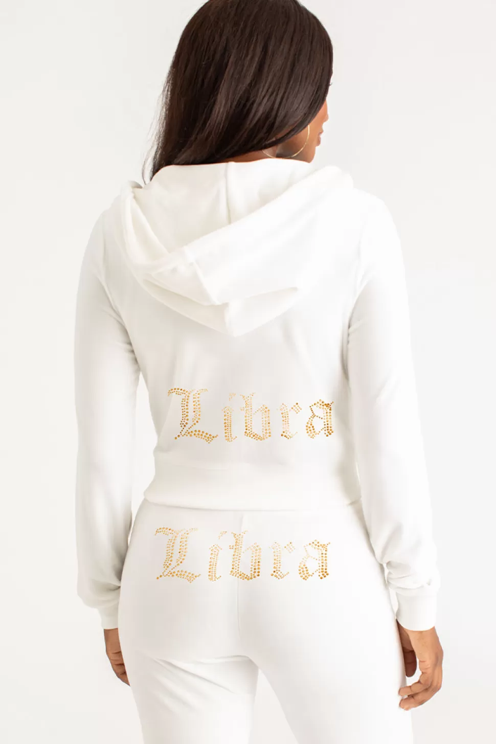 Juicy Couture Bling Sets | Track Tops^Libra Big Bling Velour Hoodie