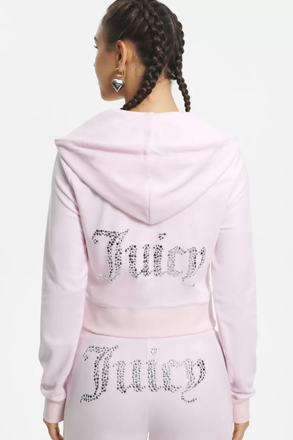 Juicy Couture Track Tops | Track Tops^Mixed Jewels Velour Hoodie