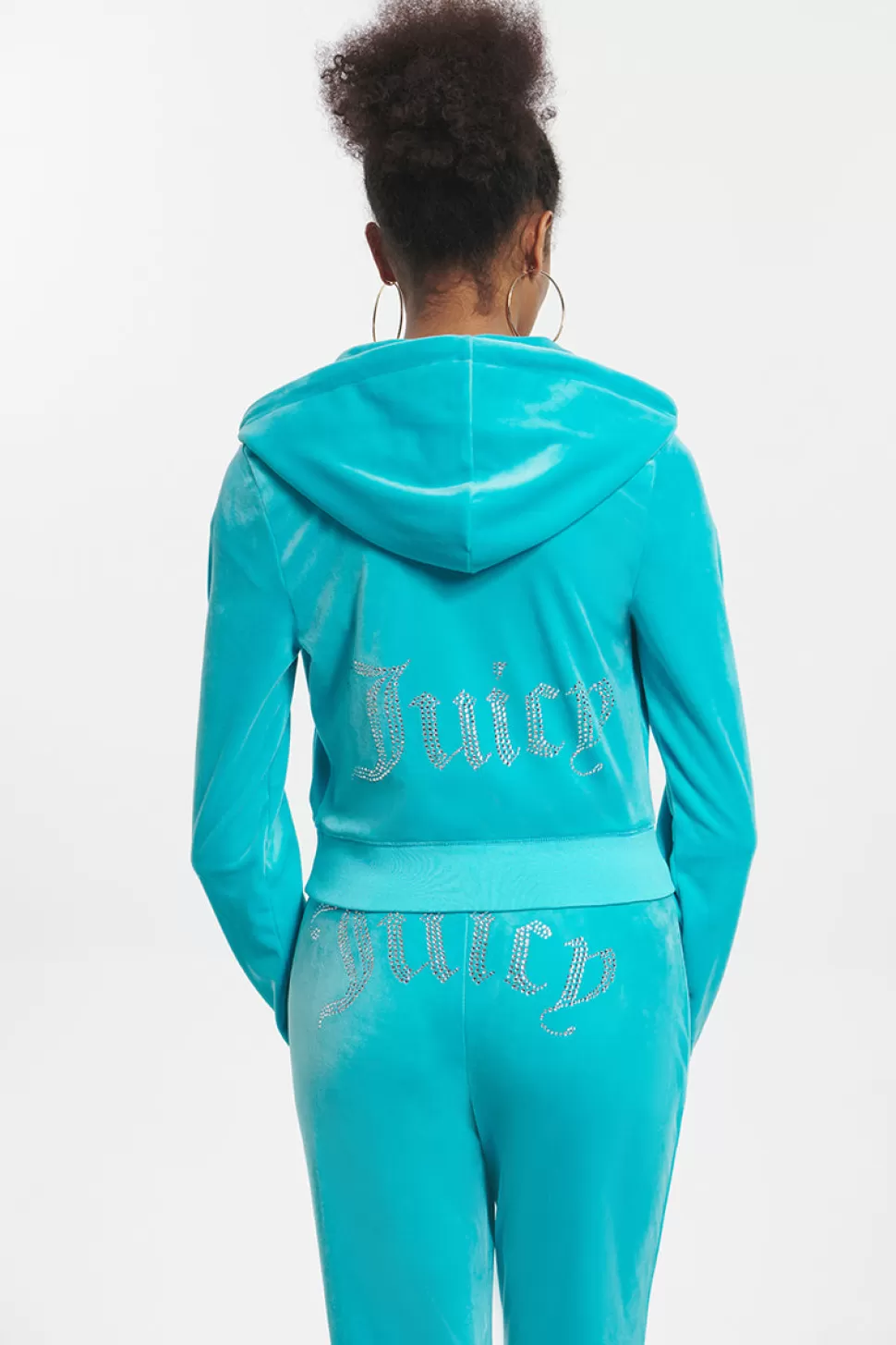 Juicy Couture Bling Sets | Track Tops^OG Big Bling Velour Hoodie