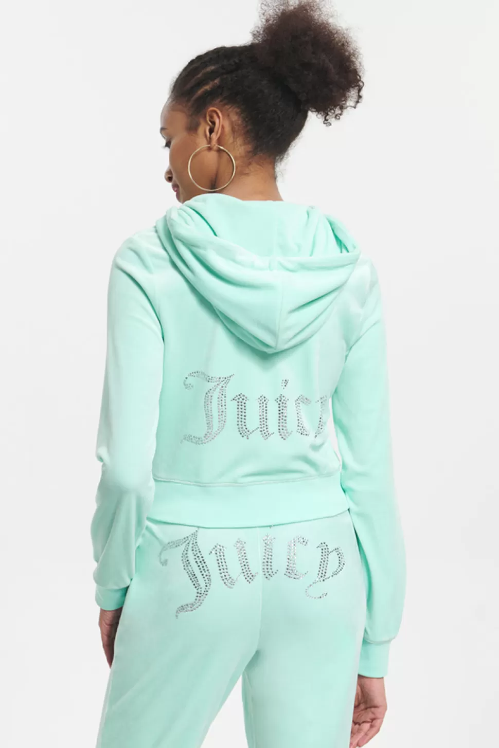 Juicy Couture Bling Sets | Track Tops^OG Big Bling Velour Hoodie