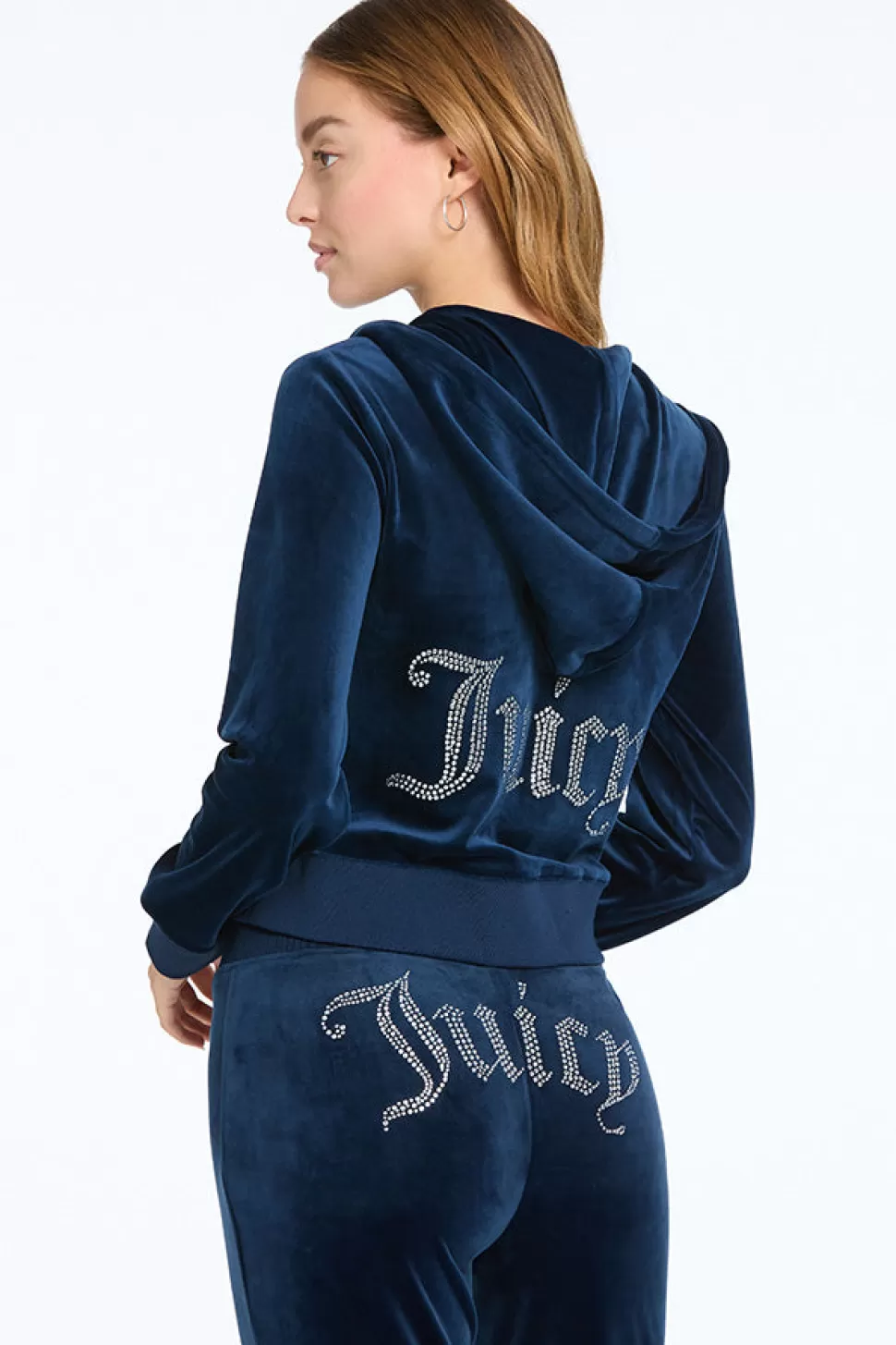 Juicy Couture Bling Sets | Track Tops^OG Big Bling Velour Hoodie