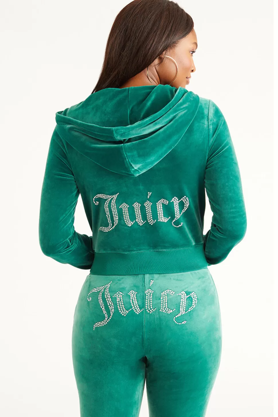 Juicy Couture Bling Sets | Track Tops^OG Big Bling Velour Hoodie