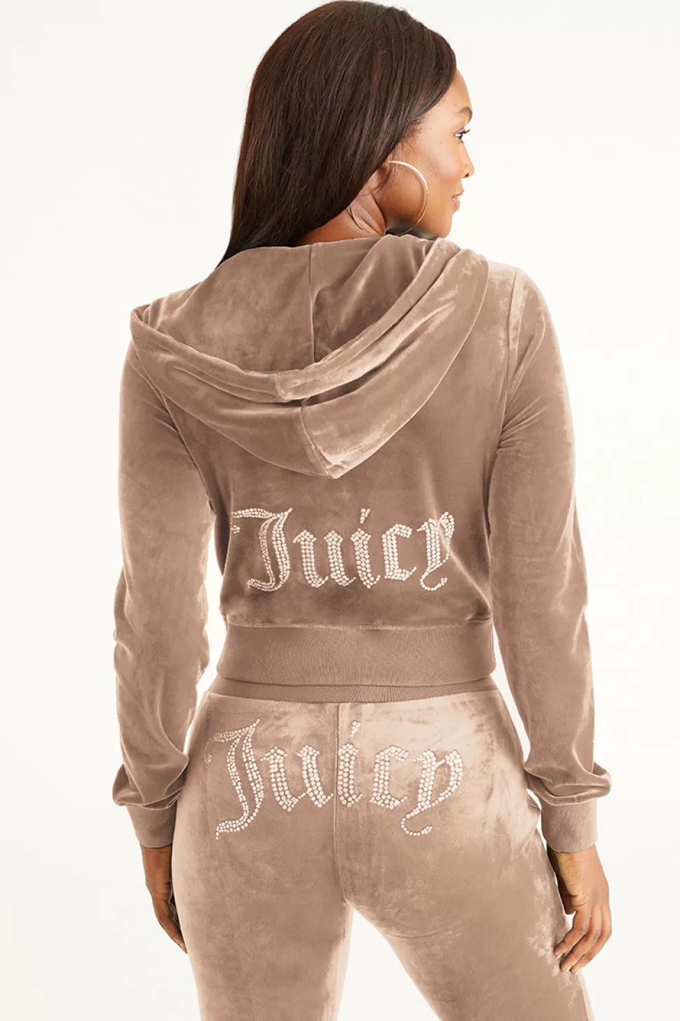 Juicy Couture Bling Sets | Track Tops^OG Big Bling Velour Hoodie