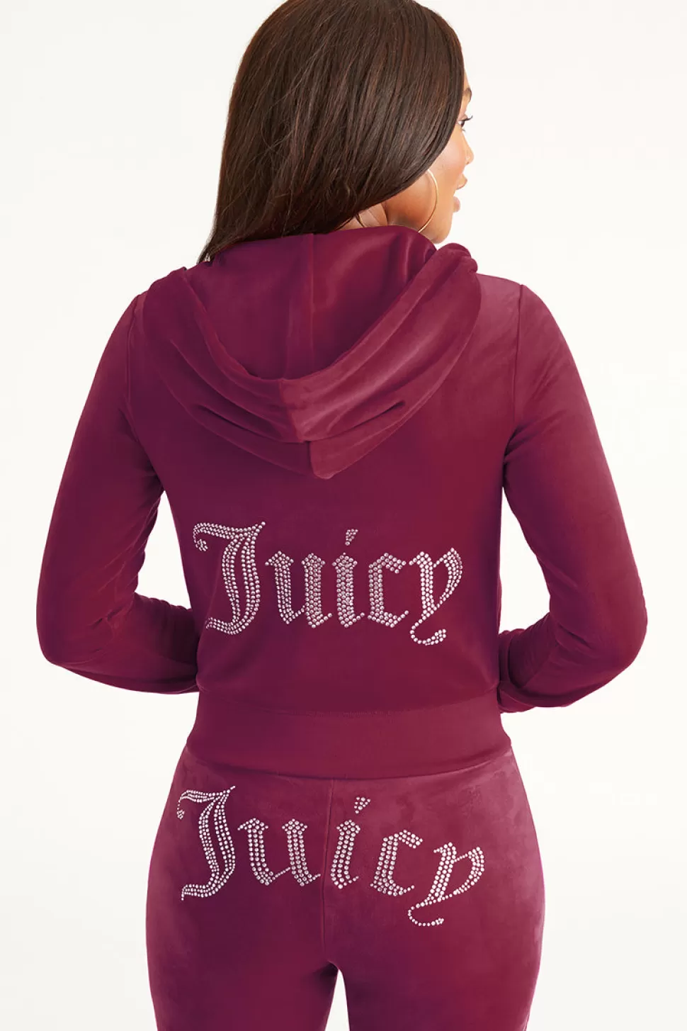 Juicy Couture Bling Sets | Track Tops^OG Big Bling Velour Hoodie