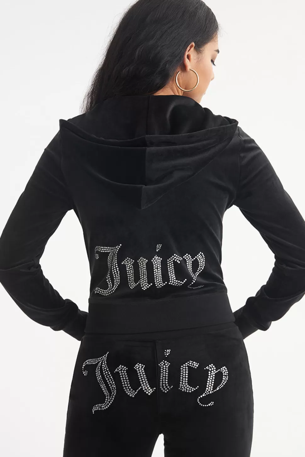 Juicy Couture Bling Sets | Track Tops^OG Big Bling Velour Hoodie —REJUICED