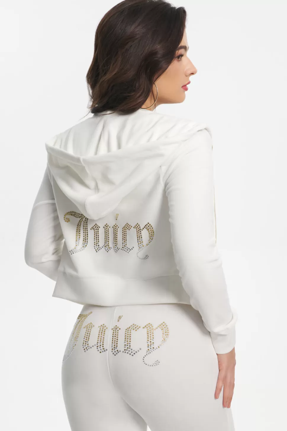 Juicy Couture Bling Sets | Track Tops^Ombre Big Bling Velour Hoodie