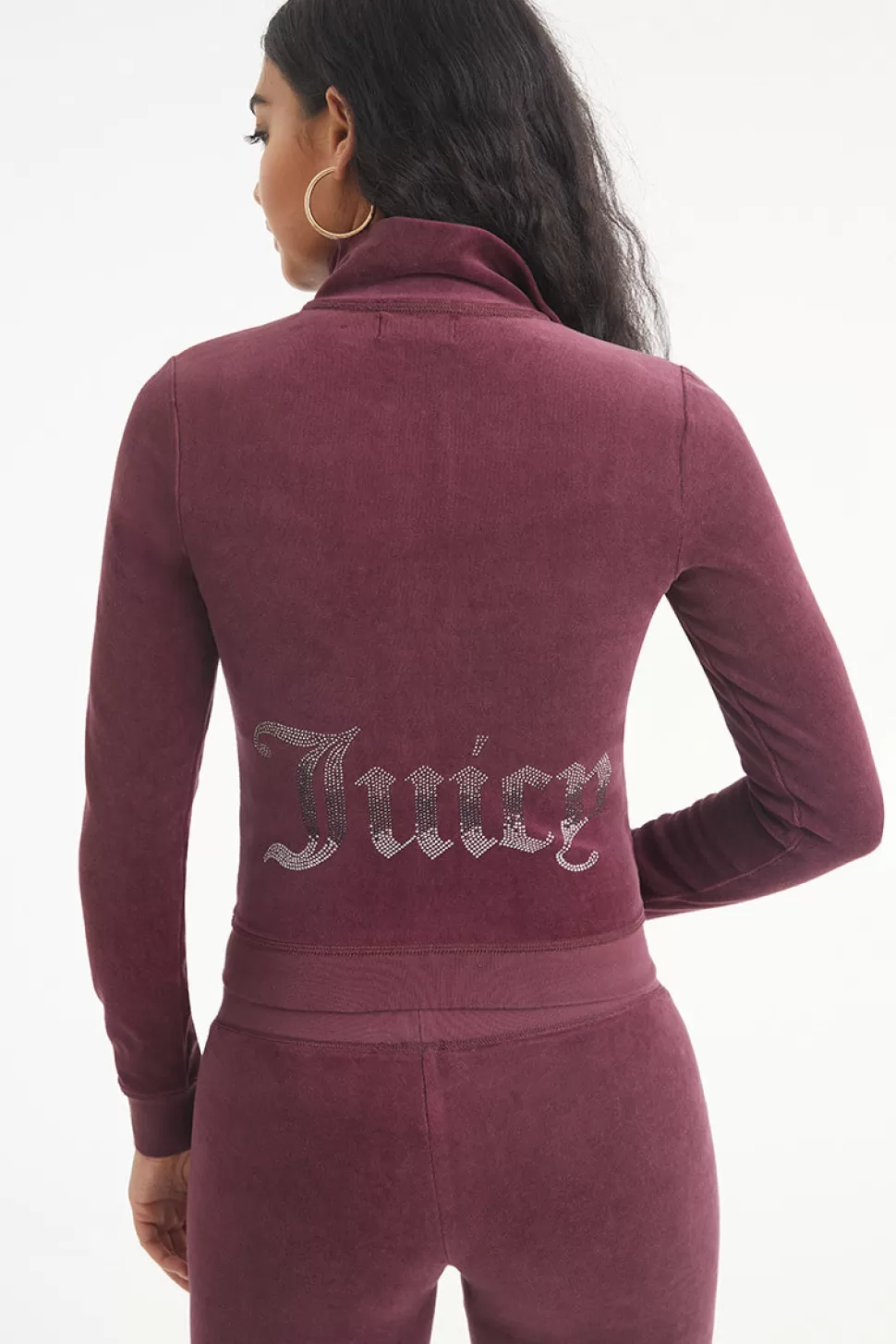 Juicy Couture Bling Sets | Track Tops^Ombre Bling Cotton Velour Mockneck Track Jacket