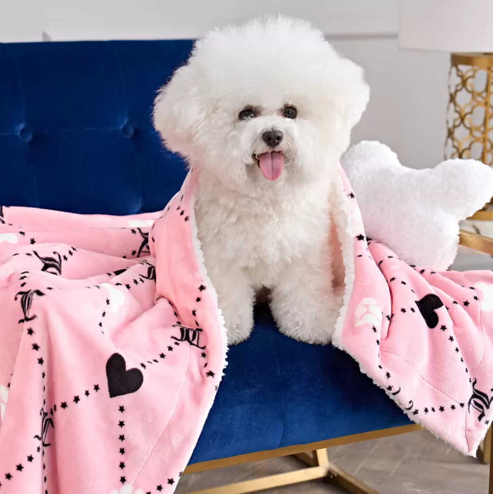 Juicy Couture Pet Bedding^Pet Blanket & Pillow Set