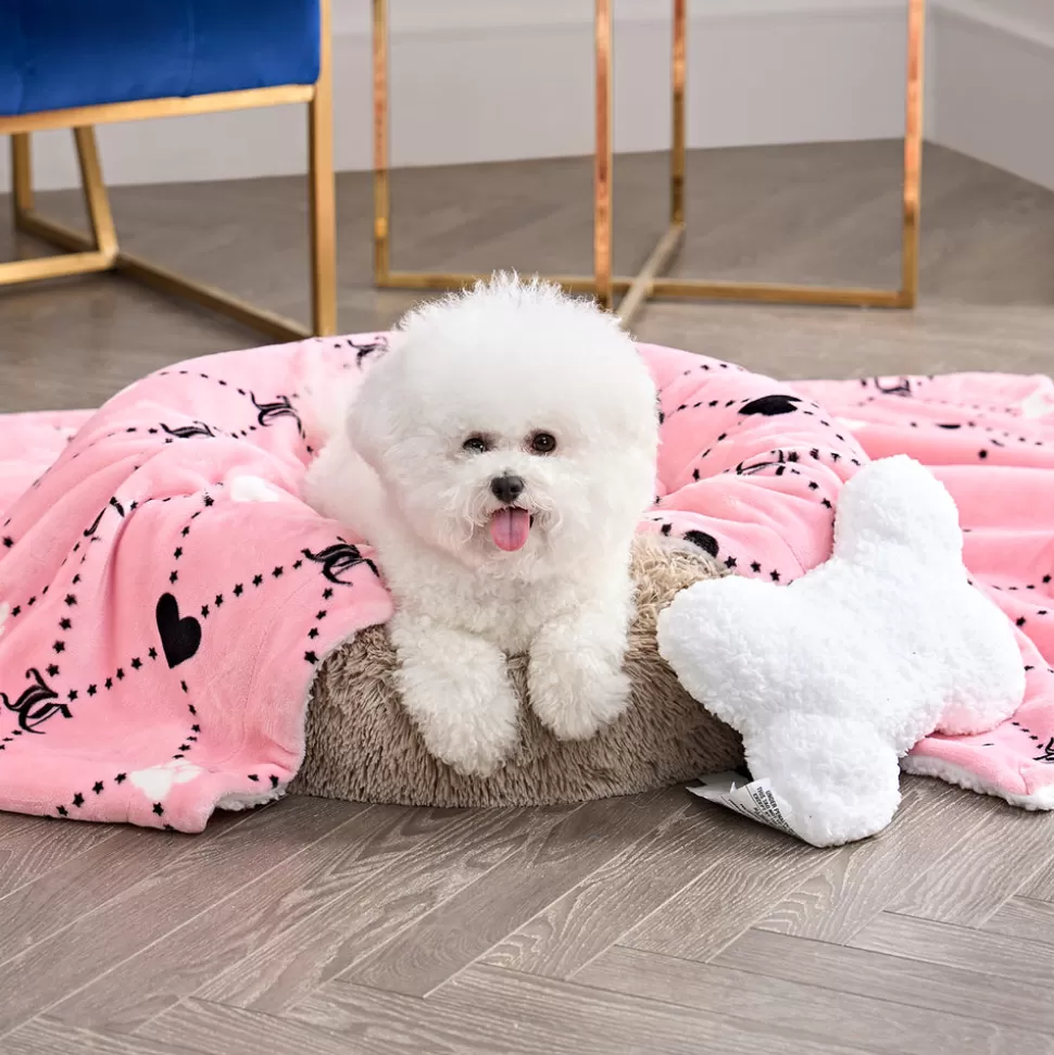 Juicy Couture Pet Bedding^Pet Blanket & Pillow Set