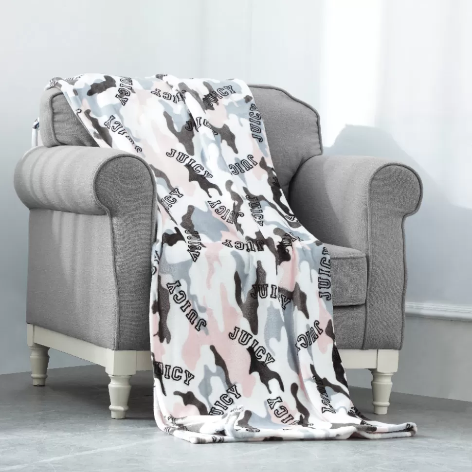 Juicy Couture Throw Blankets^Plush Throw Blanket