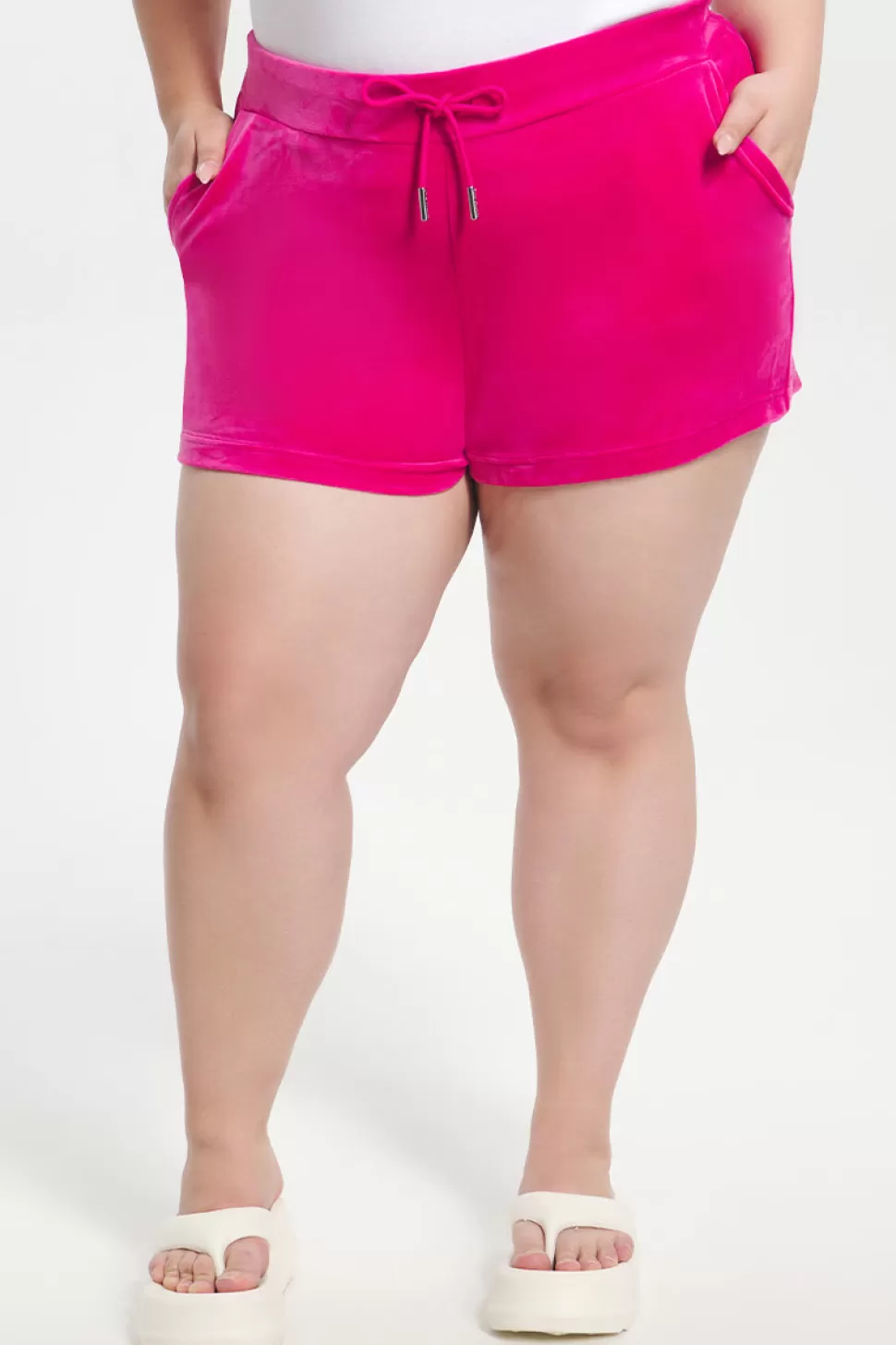 Juicy Couture Shorts | Track Pants^Plus-Size Big Bling Velour Shorts