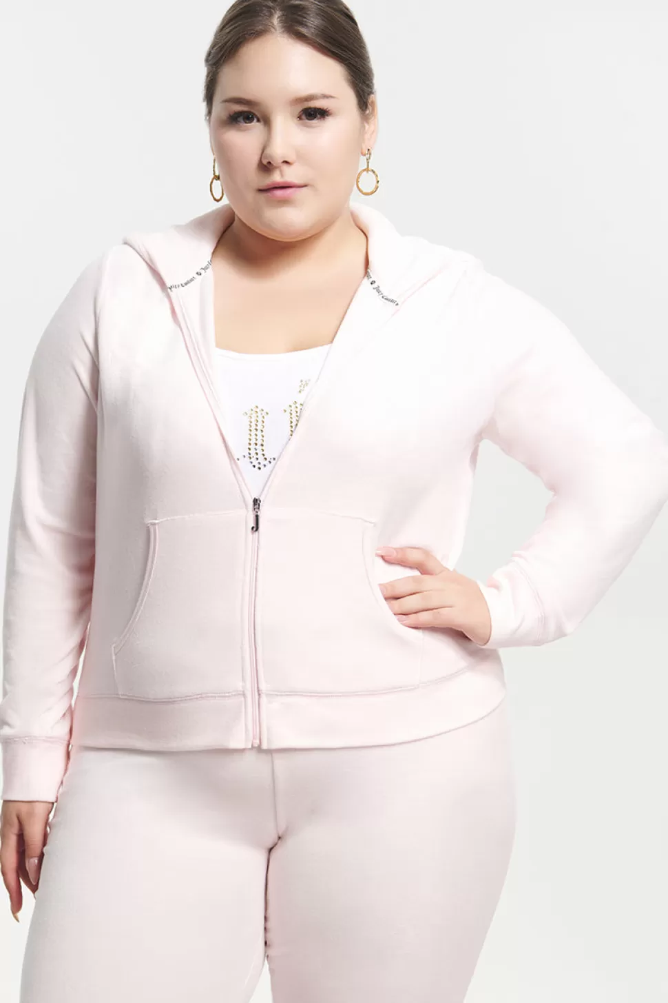 Juicy Couture Hoodies & Jackets | Track Tops^Plus-Size Classic Cotton Velour Hoodie