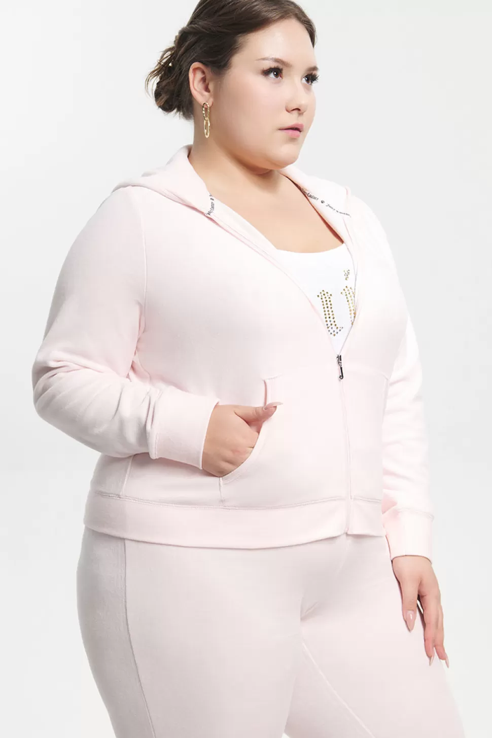 Juicy Couture Hoodies & Jackets | Track Tops^Plus-Size Classic Cotton Velour Hoodie