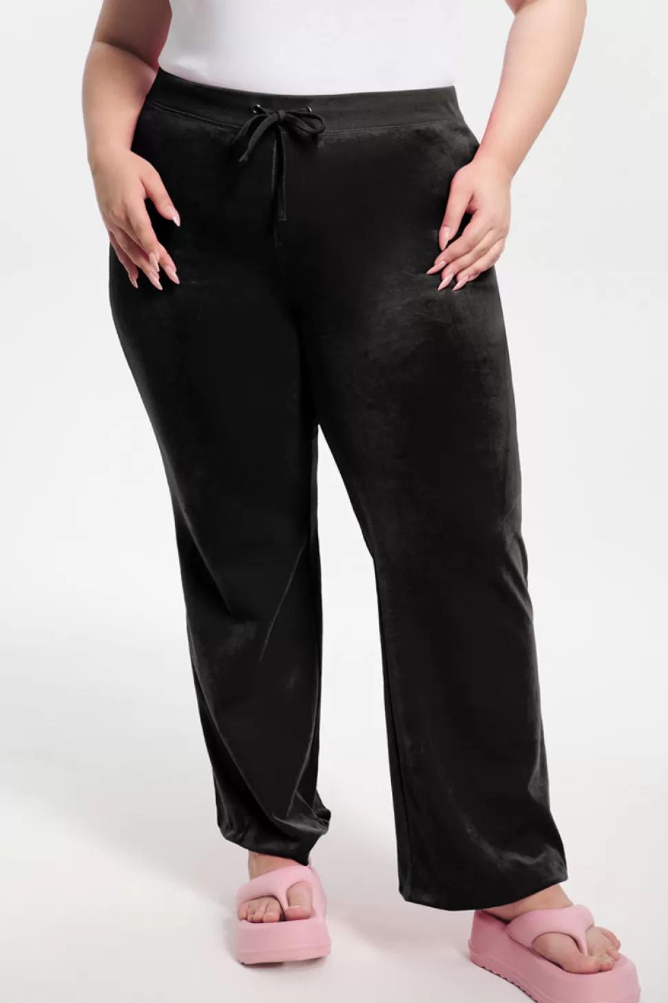 Juicy Couture Track Pants | Track Bottoms^Plus-Size Classic Cotton Velour Track Pants