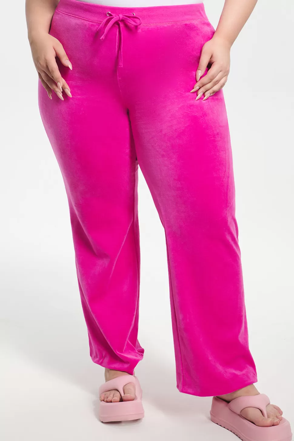 Juicy Couture Track Pants | Track Bottoms^Plus-Size Classic Cotton Velour Track Pants